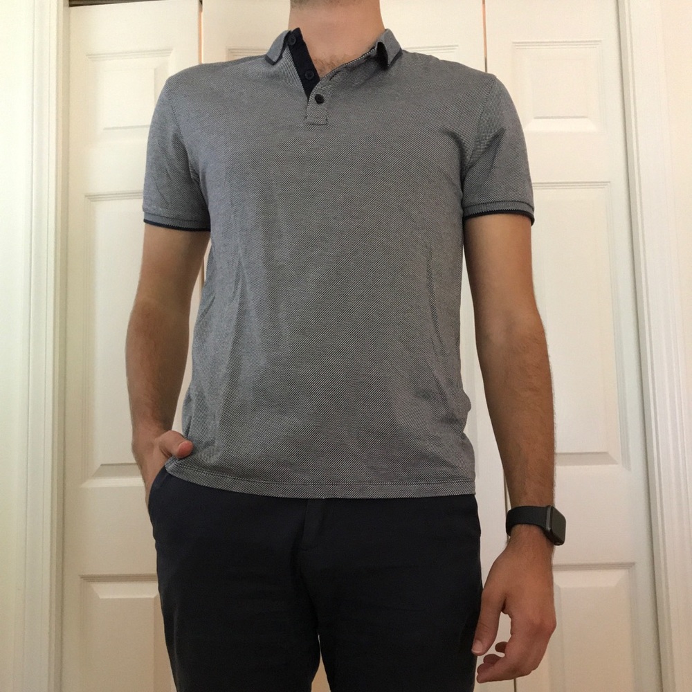Zara Man Short Sleeve Polo Shirt